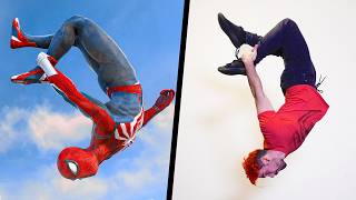 Trying Stunts From SpiderMan 2 IN REAL LIFE PS5 Parkour [upl. by Gniw]