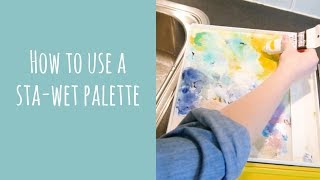 How to use a Masterson stawet palette for acrylic paint [upl. by Eile]