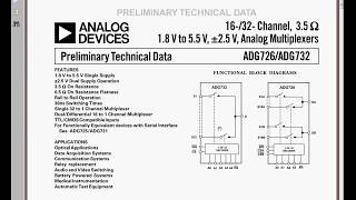 ADG732 Commutateur Analogique Multiplexeur Démultiplexeur 1 vers 32 voies [upl. by Nageek]