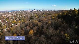 Flying over Hamilton Ontario amp Chedoke Falls [upl. by Sheri262]