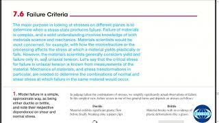 Lecture  29 Ductile and Brittle Materials Failure Theory [upl. by Lechar871]