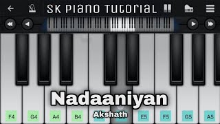 Nadaaniyan  Akshath  PIANO TUTORIAL  INSTRUMENTAL RINGTONE [upl. by Eevets]