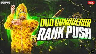 DUO RANK PUSH 🔥🚀 day1  ROAD TO 3k 🏆  PLAYING WITH RANDOM ❤️💞 bgmilive shortfeed rankpush [upl. by Sirotek947]