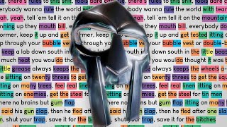 MF DOOM  Rapp Snitch Knishes  Rhymes Highlighted [upl. by Eilrac]