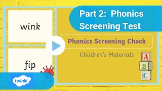 🤩Part 2Year 1 Phonics Screening Check Phonics [upl. by Enelime]