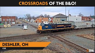 Deshler Ohio USA  Virtual Railfan LIVE [upl. by Gallard]