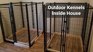 KennelMaster Outdoor Kennel Set Up Inside House DK644WC [upl. by Jamie]