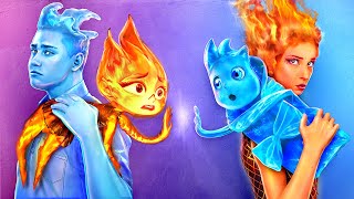 Ember and Wade from Elemental Have Children Fire vs Water Parenting Hacks [upl. by Nurav199]