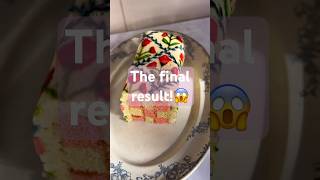 Part 2 ✨Battenberg Cake  cake cakedecoration pastry baking cakedesign cakepastry baking [upl. by Martine]