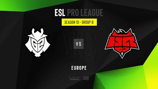 G2 vs HellRaisers  ESL Pro League Season 10 EU  map1  devertigo Anishared amp Eiritel [upl. by Akinahs]