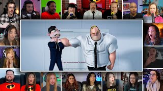 Mr Incredible vs His Boss  The Incredibles Reaction Mashup [upl. by Aneerbas170]