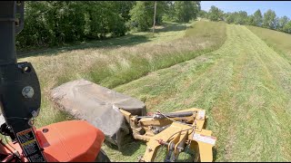 Starting to cut 1st Cut Hay and Round Baler Maintenance [upl. by Silecara]