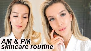 MY SKINCARE ROUTINE FOR ANTIAGING amp ACNE  LeighAnnSays [upl. by Llehcam]