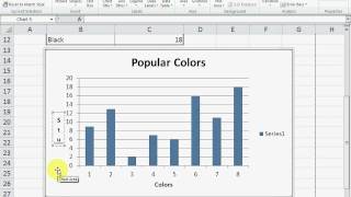 making a column graph using excel 2010 [upl. by Tarsuss649]