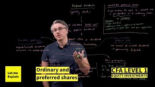 Ordinary and preferred shares for the CFA Level 1 exam [upl. by Dibbrun]