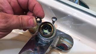 How to fix a leaky delta style bathroom faucet [upl. by Ddal]