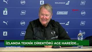 İzlanda Teknik Direktörü Age Hareide ile futbolculardan Johann Berg Gudmundsson’un açıklamaları [upl. by Ihcur771]