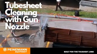 Tubesheet Cleaning with Gun Nozzle  Peinemann Equipment [upl. by Caruso992]