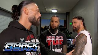 Jey Uso has a tense exchange with Roman Reigns SmackDown highlights Oct 18 2024 [upl. by Helbonnah]