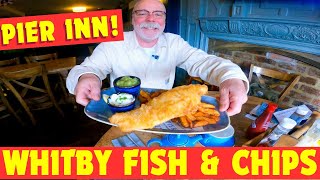 FISH amp CHIPS AT PIER INN WHITBY  ITS DOG FRIENDLY TOO [upl. by Dibbell497]