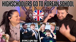 BRITS REACT  British Highschoolers go to Korean High School for a day  BLIND REACTION [upl. by Feetal]