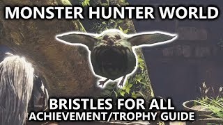 Monster Hunter World  Bristles For All AchievementTrophy Guide  Capture the Bristly Crake Bird [upl. by Christophe172]