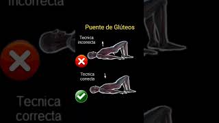 🍑 PUENTE DE GLÚTEOS  Técnica Correcta fitness entretenimiento [upl. by Bertrand]