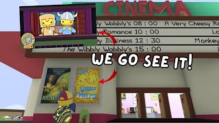 We go see The Wibbly Wobblys movie AT THE CINEMA  Wobbly Life HALLOWEEN MOVIE [upl. by Dalury]