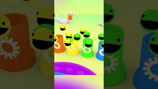 Learn Color 😙with Pacman 😍  Nursery Rhymes amp Kids Songs kiddotunes [upl. by Nedak]