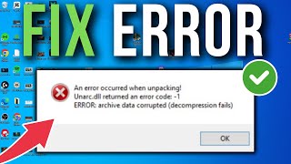 How To Fix ISDonedll An Error Occurred When Unpacking Uncarddll Returned An Error Code 1 [upl. by Saunder]