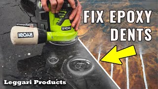 QUICK FIX Epoxy Floor Install Goes Bad DIY repair epoxy floor [upl. by Eolhc]