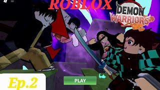 roblox  demon warriors  trying new nichrinkatana [upl. by Leahsim]