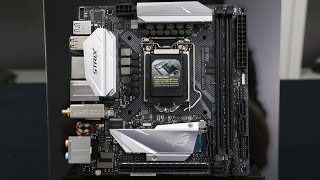 Asus Z370 i Strix ITX Coffee lake Motherboard Preview [upl. by Lladnar]