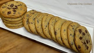 Easy CHOCOLATE CHIP COOKIE Recipe  Crisp Outside Soft amp Chewy Inside [upl. by Bertrando]