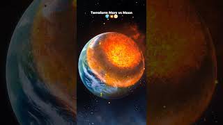 When the Moon Hits Terraform Mars – Explosive Space Destruction on Impact space astronomy shorts [upl. by Doscher706]