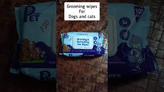 Grooming amp Refreshing Pet Wipes For Dogs and Cats petwipes petcare petgrooming [upl. by Amhsirak]