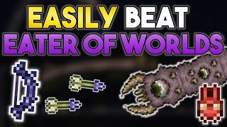 How to EASILY beat the Eater of Worlds in Master Mode  Terraria 14 Master Mode Boss Guide [upl. by Freemon]