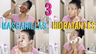 HIDRATA TU PIEL EN 15 MINUTOS CON PRODUCTOS NATURALES3 MASCARILLAS PARA PIEL SECA 😉 [upl. by Amaty891]