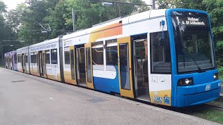 Straßenbahnmitfahrt Straßenbahn Kassel Linie 1 von Vellmar Nord nach Bergpark Wilhelmshöhe Teil 1 [upl. by Laeahcim247]