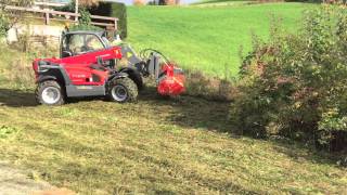 Weidemann T 4512 cc40 mit Schlegelmäher Mehrtens [upl. by Stockton]