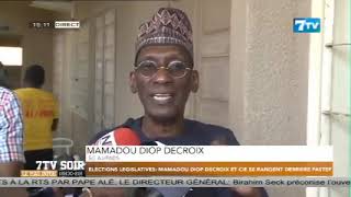 Législatives du 17 Novembre Mamadou Diop DECROIX vote la majorité présidentielle [upl. by Pascoe]