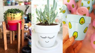 50 idées de pots de fleurs décorés [upl. by Rehpoitsirhc]