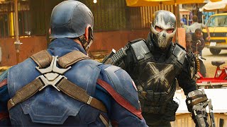 Captain America vs Crossbones  Fight Scene  Captain America Civil War 2016 Movie CLIP HD [upl. by Neufer]