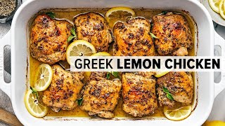 GREEK LEMON CHICKEN is a mustmake super easy dinner recipe [upl. by Cower]