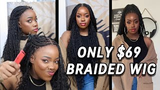 The 🤑69 Boho Braid Wig JUST GOT BETTER  Perfect Line Swiss  GLUELESS Throw amp Go  Anytimewig [upl. by Lika]