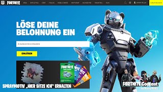 Code eingeben  Fortnite Items  Gratis Spraymotiv quotHier sitze ichquot erhalten [upl. by Anelrad]