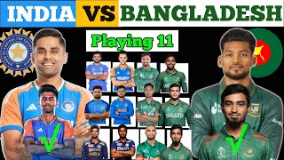 T20 2024  India vs Bangladesh Playing 11  India vs Bangladesh T20 Series  RBT Cricket 11 [upl. by Noied]