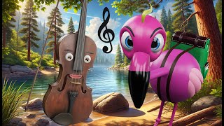 PICOLI PICOLIN🦩et VIBRATO cherchent un Musicien  Histoire et Contes pour Enfants  Livre Animé [upl. by Tracey941]