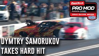 Dymtry Samorukov takes a hard hit into the wall during burnout [upl. by Lau]