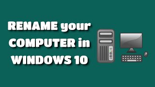 How to change your computer name in Windows 10 [upl. by Acinimod]